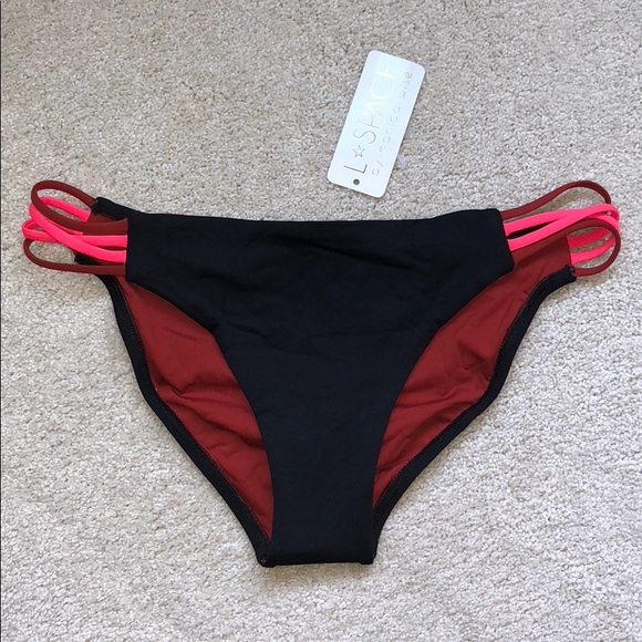l*space Other - L*SPACE - color block low down bikini bottoms!